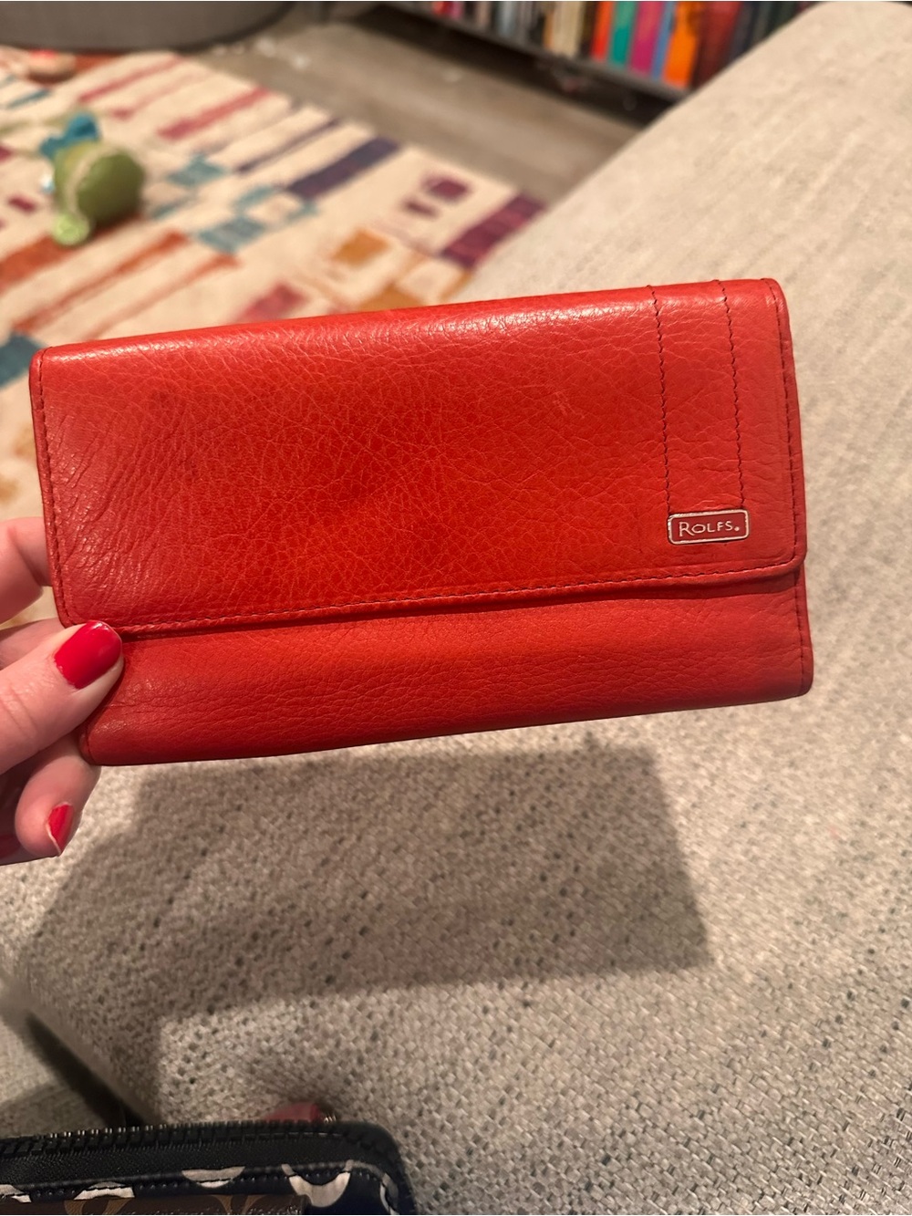 Vintage Red ROLFS Wallet - Picture 2 of 5